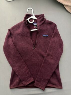 Patagonia Women's Half-Zip Fleece Pullover in Burgundy Plum